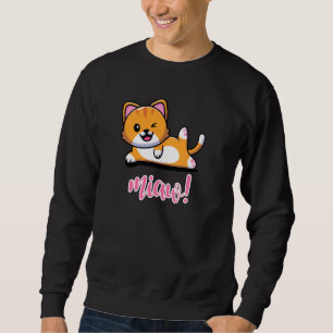 Cute Cat Doing Yoga Funny Yoga Cat Pullover