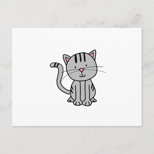 CUTE CAT-DOODLE BRIEFKAART (Voorkant)