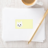 Cute Cat Face. Etiket (Insitu)