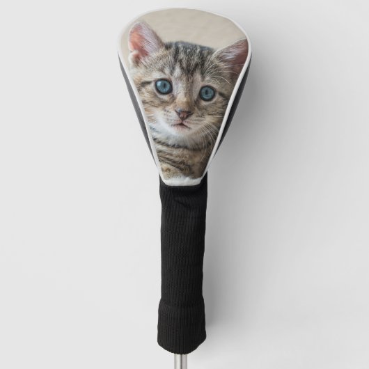 Cute Cat Face Golfheadcover (Voorkant)