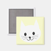 Cute Cat Face. Magneet (Voorkant / Achterkant)