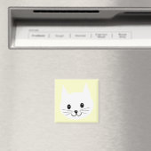 Cute Cat Face. Magneet (Insitu (Vaatwasser))