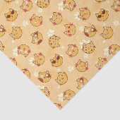 Cute Cat Face Pattern | SINAASAPPEL Tissuepapier (Detail)