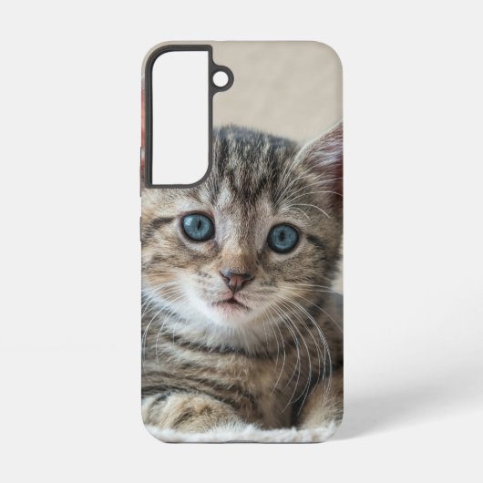 Cute Cat Face Samsung Galaxy Hoesje (Achterkant)