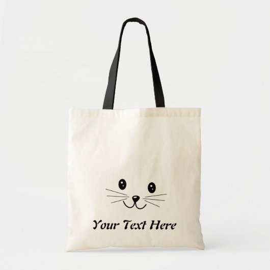 Cute Cat Face. Tote Bag (Voorkant)