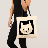 Cute Cat Face. Tote Bag (Voorkant (product))