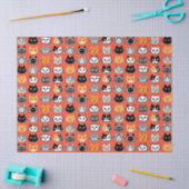 Cute Cat Facs Pattern | Keukenkatten van kool Tissuepapier (Craft)