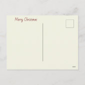 Cute cat feliciteert Merry Kerstmis en New Yea Feestdagenkaart (Achterkant)