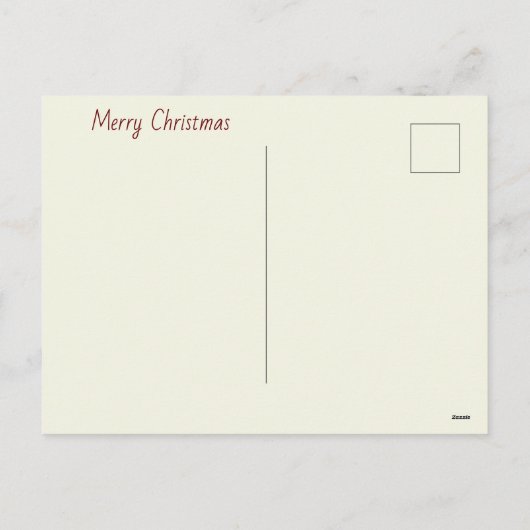 Cute cat feliciteert Merry Kerstmis en New Yea Feestdagenkaart (Achterkant)