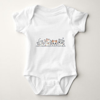 Cute Cat Friends Baby Bodysuit