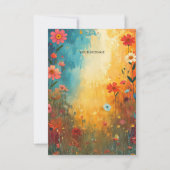 Cute Cat Giraffe Thank You Card Bedankkaart (Achterkant)