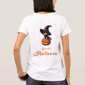 Cute Cat Halloween T-shirt (Achterkant)