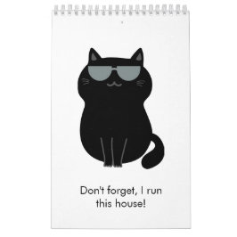 Cute Cat - I run this house now!  Kalender
