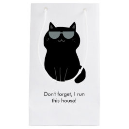 Cute Cat - I run this house now!  Klein Cadeauzakje