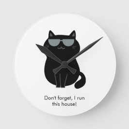Cute Cat - I run this house now!  Ronde Klok
