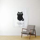 Cute Cat - I run this house now!  Wandkleed (In situ)