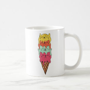Cute Cat Ice Cream   Kawaii Kittens Koffiemok