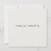 Cute Cat Illustration Name Happy Birthday card (Achterkant)