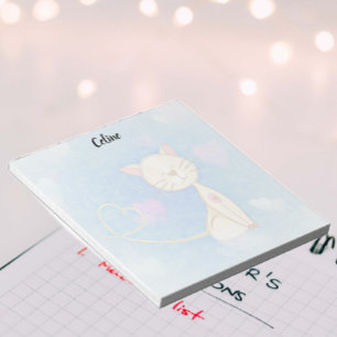 Cute Cat Illustration Notitieblok