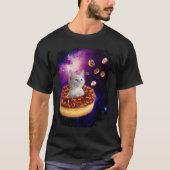 Cute Cat in Donut in Space T-shirt (Voorkant)