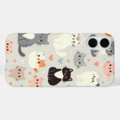 Cute Cat iPhone 16 Plus Coque (Verso (horizontal))