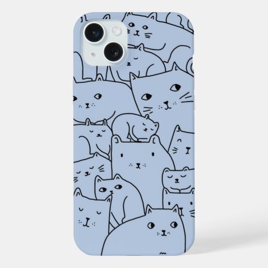 CUTE CAT iPhone HOESJE (Achterkant)
