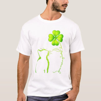Cute Cat je bent mijn gelukscharme Shamrockst Patr T-shirt