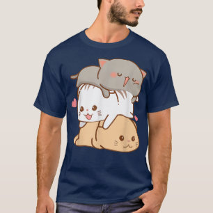 Cute Cat Kawaii Anime Japanse otaku Gift Girls Bo T-shirt