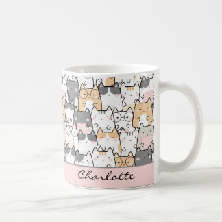 Cute Cat Kawaii Motif Coffee Mug