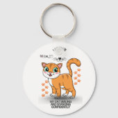Cute Cat Keychain | Adorable Kitty Accessory  (Achterkant)