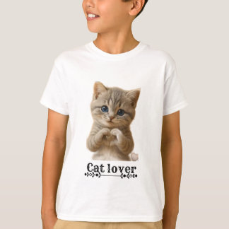 Cute Cat Kids T-Shirt | Kat Liefhebber Shirt voor