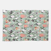 Cute Cat Kitchen Towel Theedoek (Horizontaal)