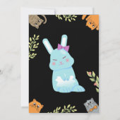 Cute Cat Kitten, Birthday Party van het Kind Kaart (Achterkant)