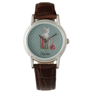 Cute Cat Kitten Pet Lovers Gift Horloge