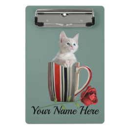 Cute Cat Kitten Pet Lovers Gift Mini Klembord