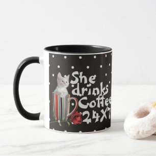 Cute Cat Kitten Pet Lovers Gift Mok