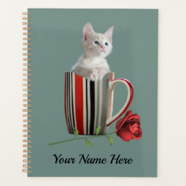 Cute Cat Kitten Pet Lovers Gift Planner