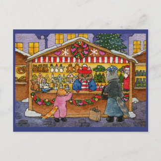 Cute Cat Kitten Speelgoed Market briefkaart