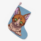 Cute Cat Kleine Kerstsok (Voorkant (Hangend))