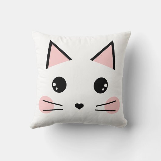 Cute Cat Kussen (Achterkant)