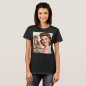 Cute Cat Lady T-shirt (Voorkant volledig)