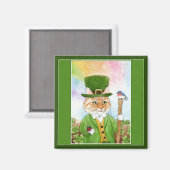 Cute Cat Leprechaun Saint Paddy's Day aimant (Recto/Verso)