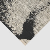 Cute Cat, liefdevol keukenpotlood over oude boekpa Tissuepapier (Detail)