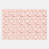 Cute Cat Love You Wrapper Feuilles de papier (Devant)