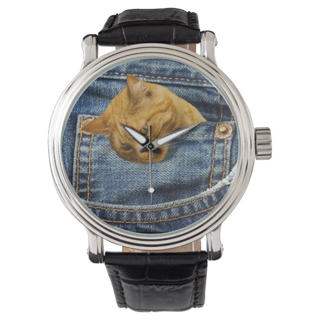 Cute Cat Lovers Keepomwille gift Horloge (Voorkant)