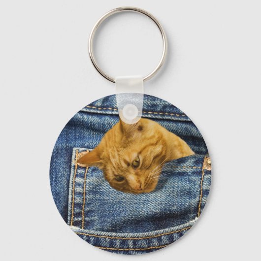 Cute Cat Lovers Keepomwille gift Sleutelhanger (Voorkant)