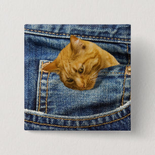 Cute Cat Lovers Keepomwille gift Vierkante Button 5,1 Cm