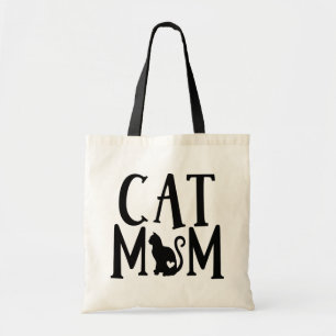 Cute Cat Ma Kitten Black Kat Crazy Cat Lady Tote Bag