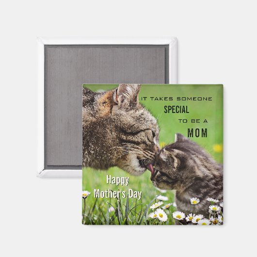 Cute Cat Ma Moederdag Magnet Magneet (Voorkant / Achterkant)