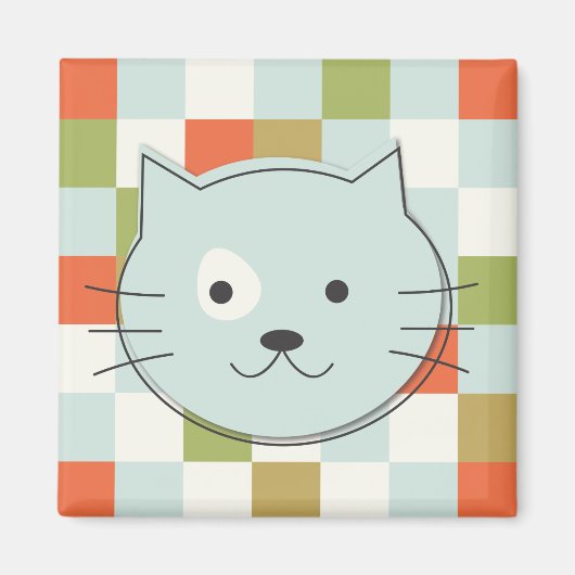 Cute Cat Magneet (Voorkant)